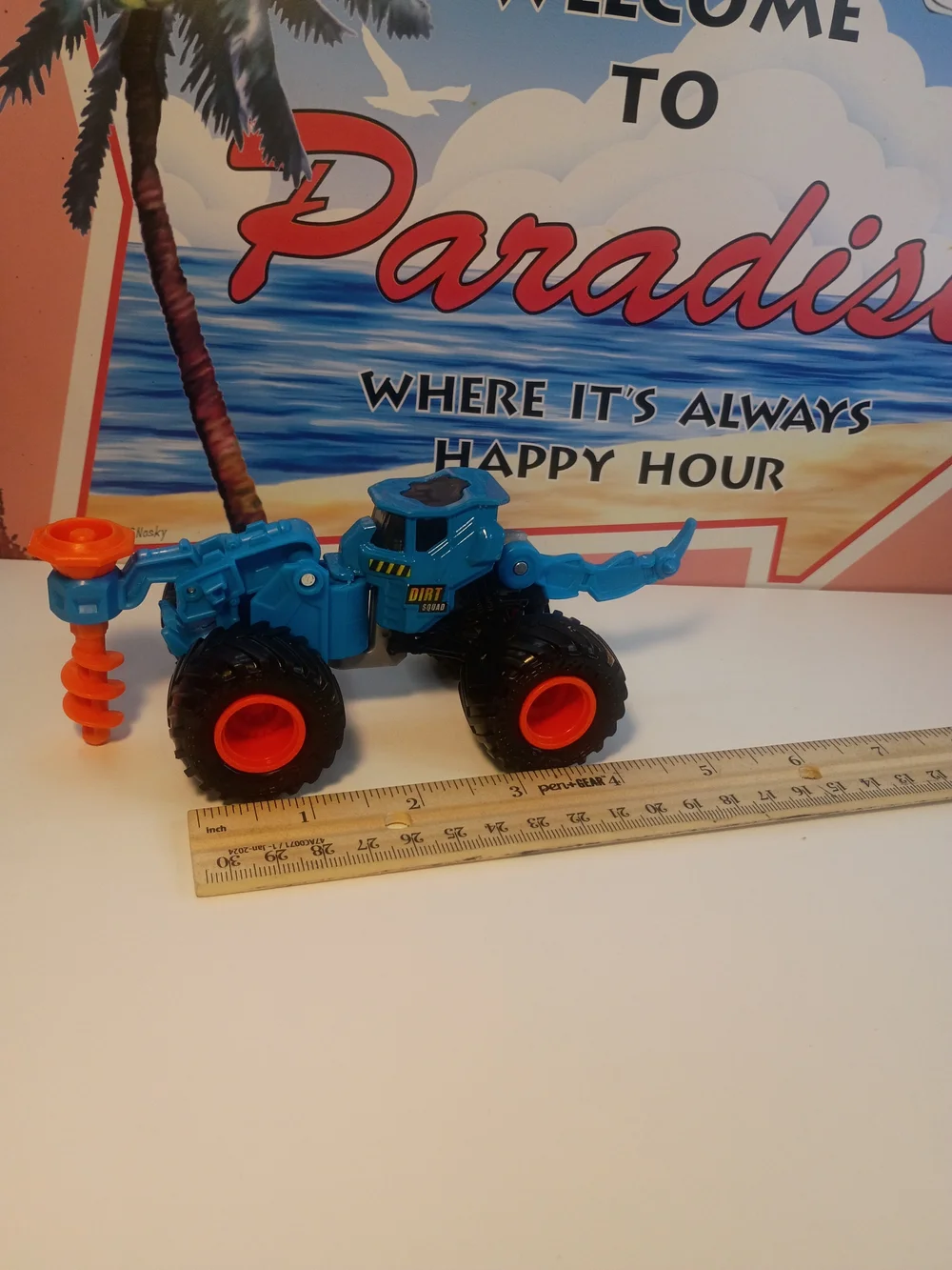 Monster Jam Drilliam Dirt Squad Blue 1/64 Scale